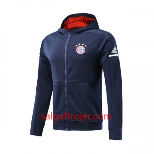 Bayern München Trainingsjacke Hoodie 2017-18 Blå Bayern München Trainingsjacke Hoodie 2017-18 Blå
